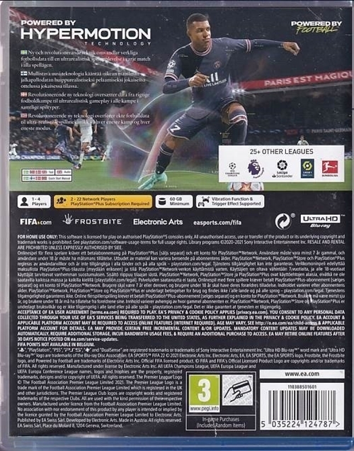 FIFA 22 - PS5 (B Grade) (Genbrug)
